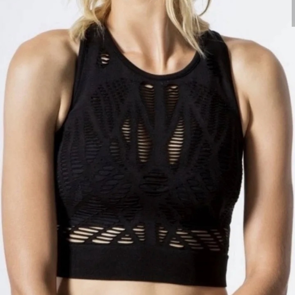 ALO Yoga Black Cutout Tank